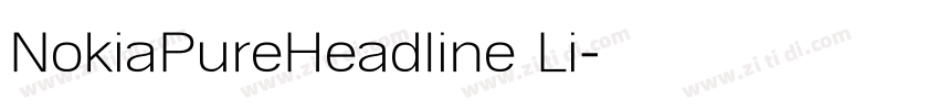 NokiaPureHeadline Li字体转换 NokiaPureHeadline Li字体转换